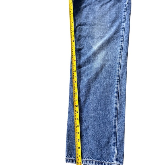 VTG 90s Tommy Hilfiger Tapered Leg Denim Freedom Jeans Men's Size 36X32 EUC - Picture 3 of 9